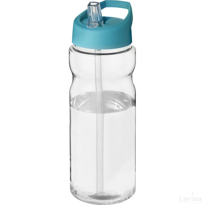 H2O Base® 650 ml bidon met fliptuitdeksel Transparant, Aqua blauw