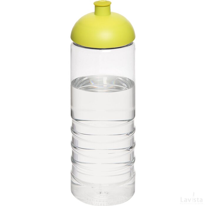 H2O Treble 750 ml sportfles met koepeldeksel Transparant, Lime