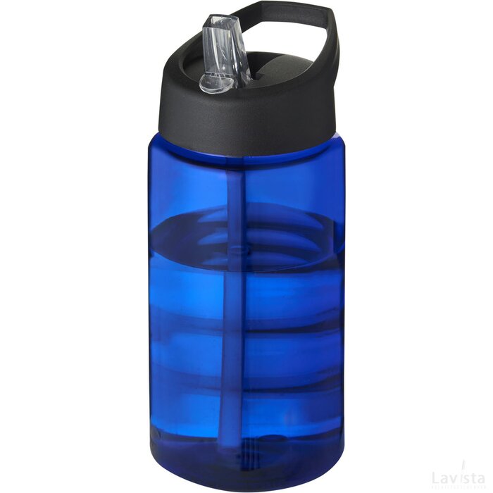 H2O Bop 500 ml sportfles met tuitdeksel Blauw, Zwart Blauw/Zwart