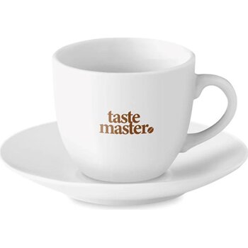 Kop en schotel Espresso Wit