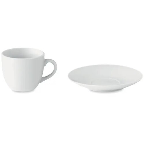 Espresso kop en schotel Wit 80 ml