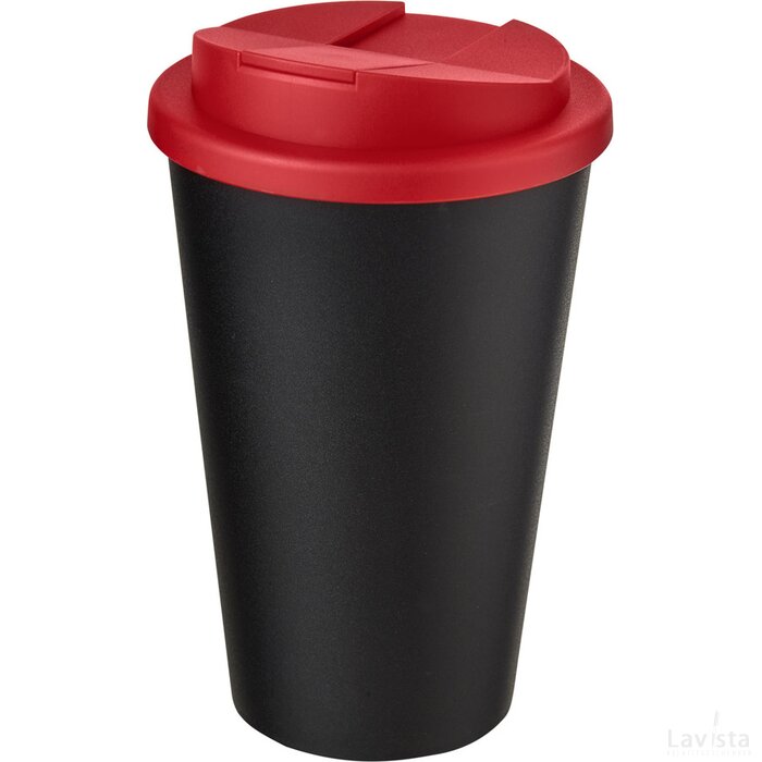 Americano® 350 ml geïsoleerde beker Zwart, Rood Zwart/Rood