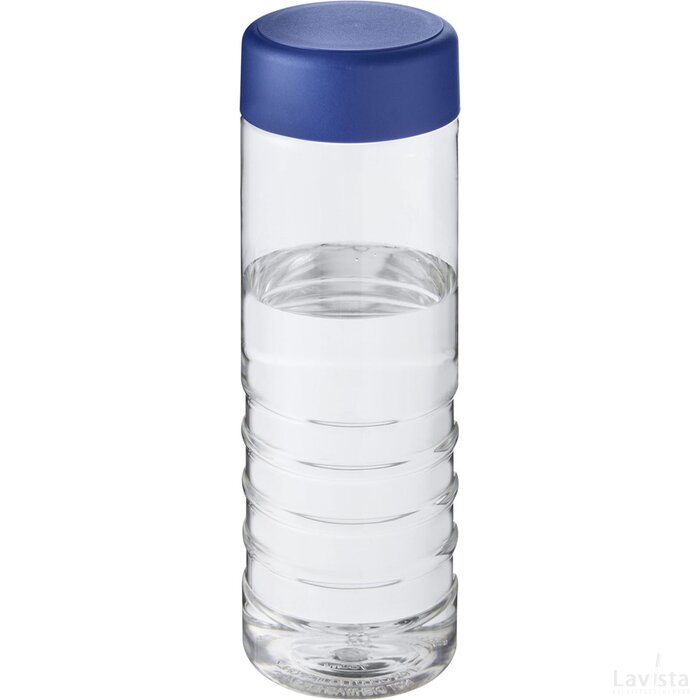 H2O Treble 750 ml sporfles Transparant, Blauw