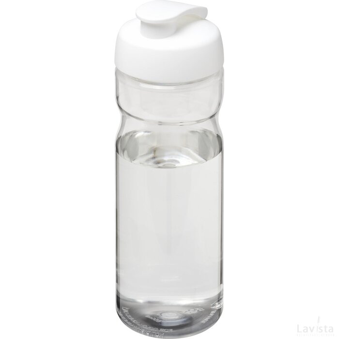 H2O Active® Base Pure 650 ml drinkfles Transparant, Wit