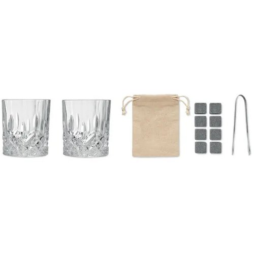Luxe whiskey set in bamboe box Inverness hout