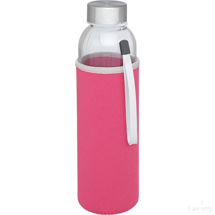 Glazen fles met schroefdop | 500 ml Roze
