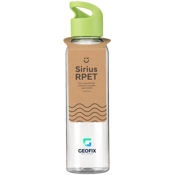 Sirius Rpet 650 Ml Drinkfles Transparant Zwart