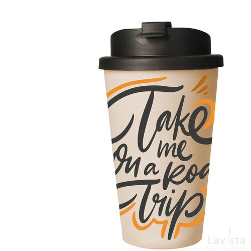 Eco Coffee Mug Premium Deluxe 350 Ml Beige