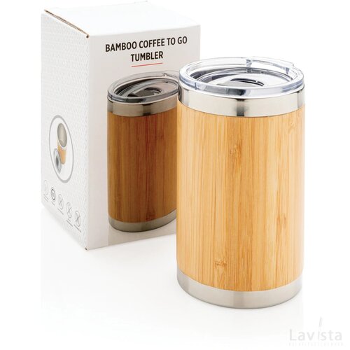 Bamboe koffie beker bruin