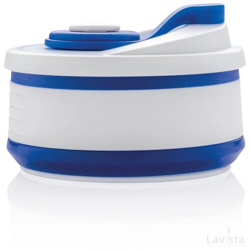 Opvouwbare siliconen beker blauw