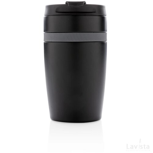 Sierra lekvrije vacuüm geïsoleerde koffiemok zwart, antraciet