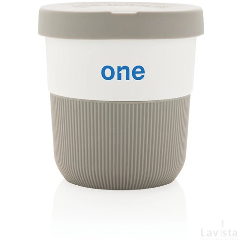 PLA cup coffee to go 280ml grijs