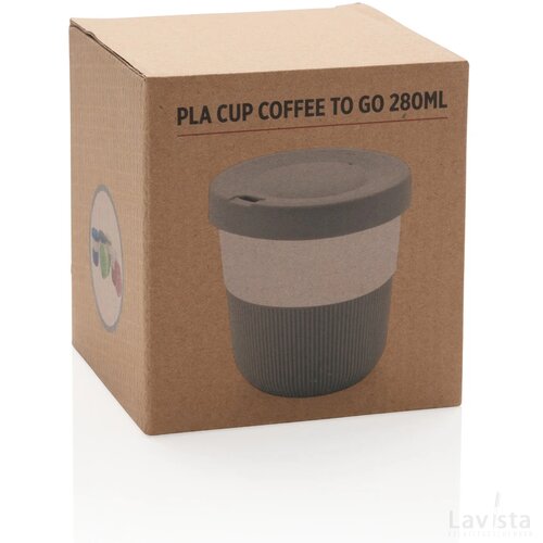 PLA cup coffee to go 280ml grijs