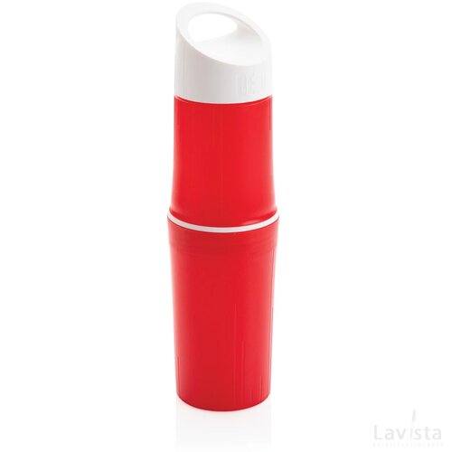 BE O Bottle, Waterfles, gemaakt in Europa rood