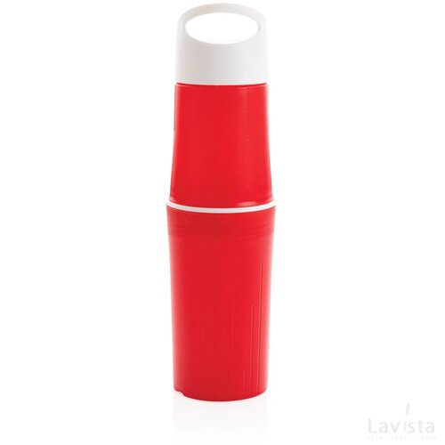BE O Bottle, Waterfles, gemaakt in Europa rood