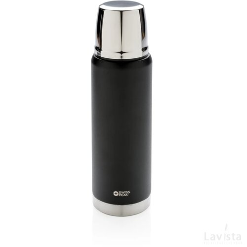 Swiss Peak Elite 0.5L copper vacuüm fles zwart