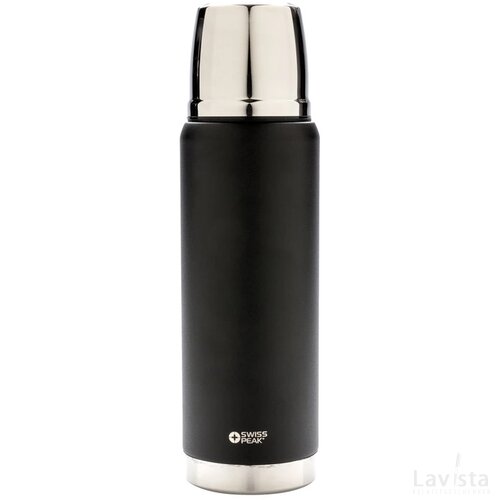Swiss Peak Elite 0.5L copper vacuüm fles zwart