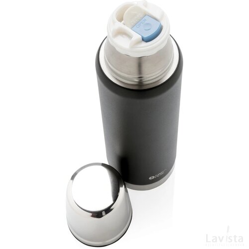 Swiss Peak Elite 0.5L copper vacuüm fles zwart