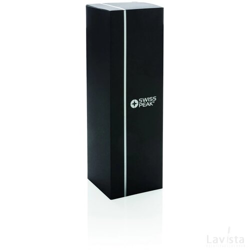Swiss Peak Elite 0.5L copper vacuüm fles zwart