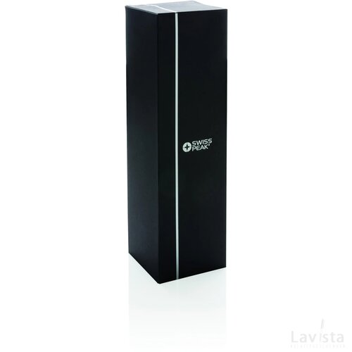 Swiss Peak Elite 1L copper vacuüm fles zwart