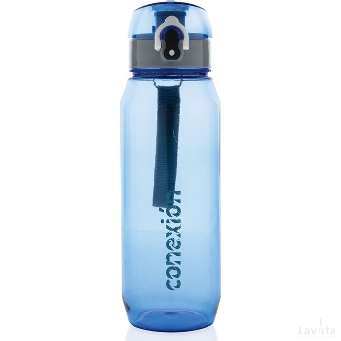 Tritan fles XL 800ml blauw, grijs