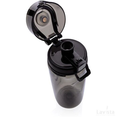 Swiss Peak deluxe tritan sportfles zwart, zwart