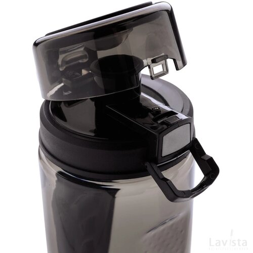Swiss Peak deluxe tritan sportfles zwart, zwart