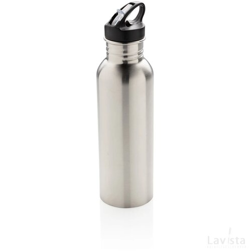 Deluxe RVS sportfles zilver