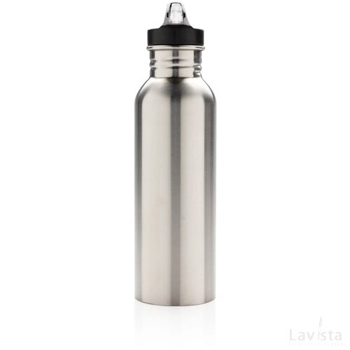 Deluxe RVS sportfles zilver