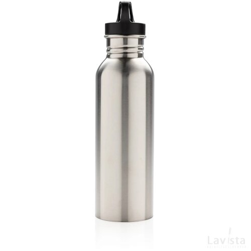Deluxe RVS sportfles zilver