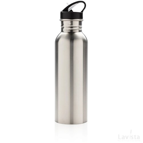 Deluxe RVS sportfles zilver