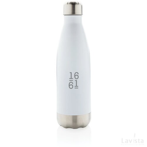 Vacuüm geïsoleerde roestvrijstalen fles wit