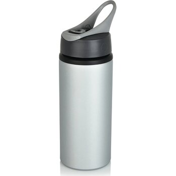 Aluminium sportfles grijs, antraciet