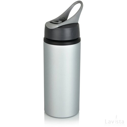 Aluminium sportfles grijs, antraciet