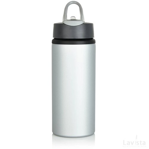 Aluminium sportfles grijs, antraciet