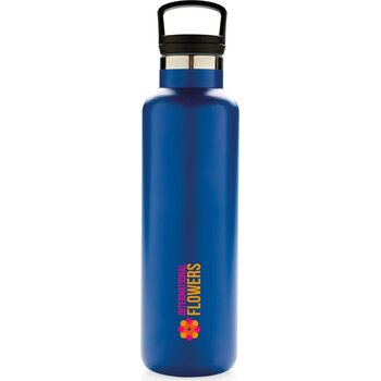 Standard mouth infuser vacuüm isoleerfles blauw