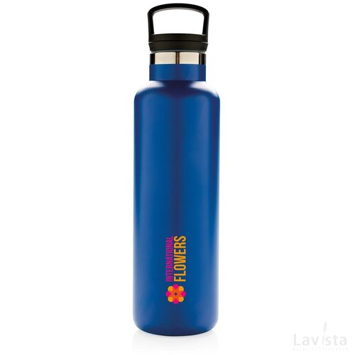 Standard mouth infuser vacuüm isoleerfles blauw
