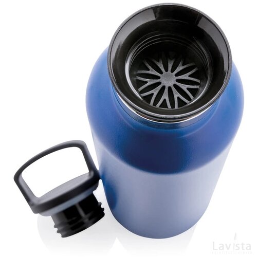 Standard mouth infuser vacuüm isoleerfles blauw
