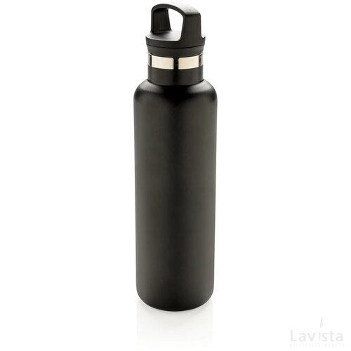 Standard mouth infuser vacuüm isoleerfles zwart