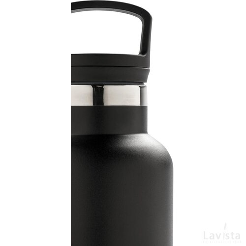 Standard mouth infuser vacuüm isoleerfles zwart