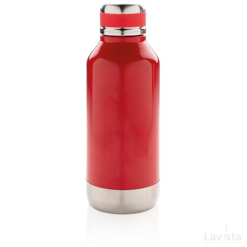 Lekvrije isoleerfles met logo plaatje rood