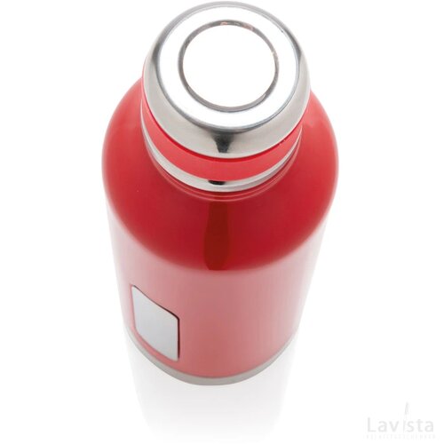 Lekvrije isoleerfles met logo plaatje rood
