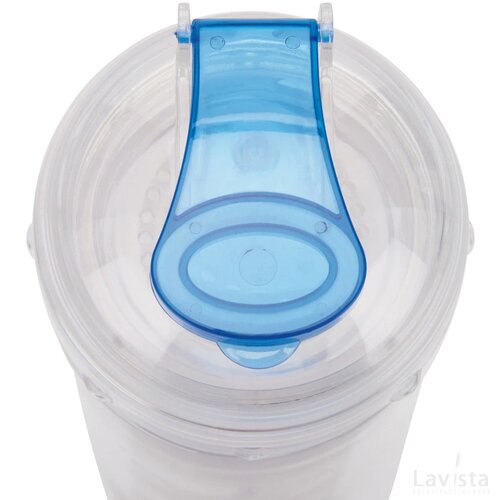 Waterfles met infuser blauw