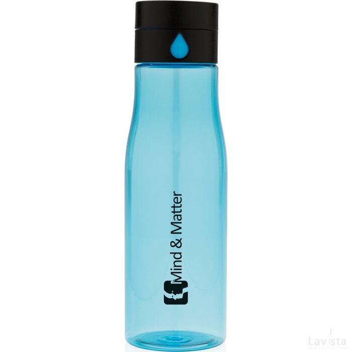 Aqua hydratatie tritan fles blauw