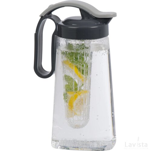 Karaf met infuser antraciet
