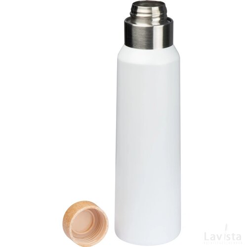 Drinkfles van rvs 500 ml wit