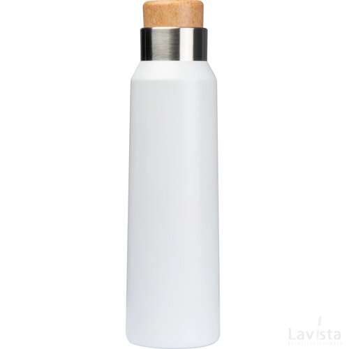 Drinkfles van rvs 500 ml wit