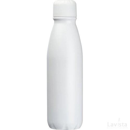 Drinkfles aluminium met 600 ml wit