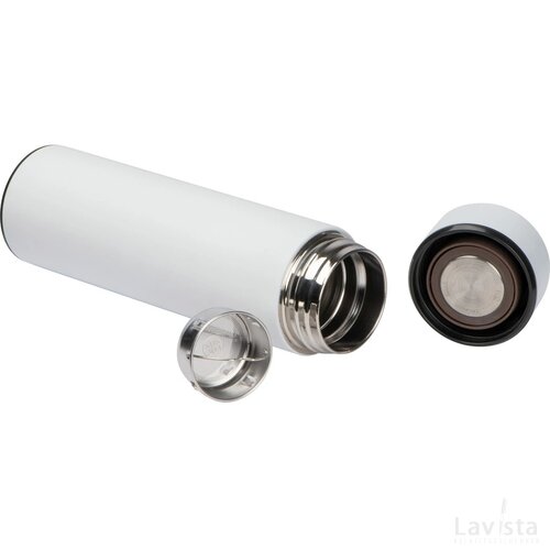 Isoleerfles met LED temperatuuraanduiding wit