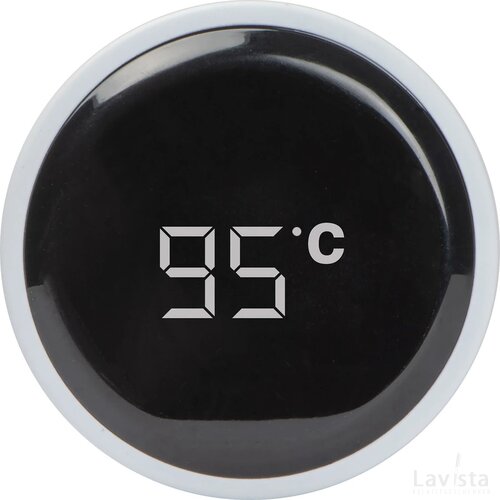 Isoleerfles met LED temperatuuraanduiding wit